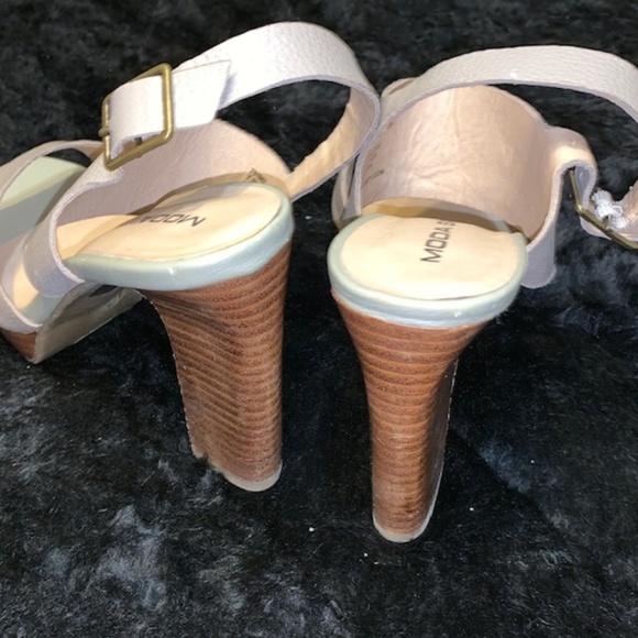 MODA SPANA "Dani" Peep-Toe Platform Block Heels - Picture 5 of 7